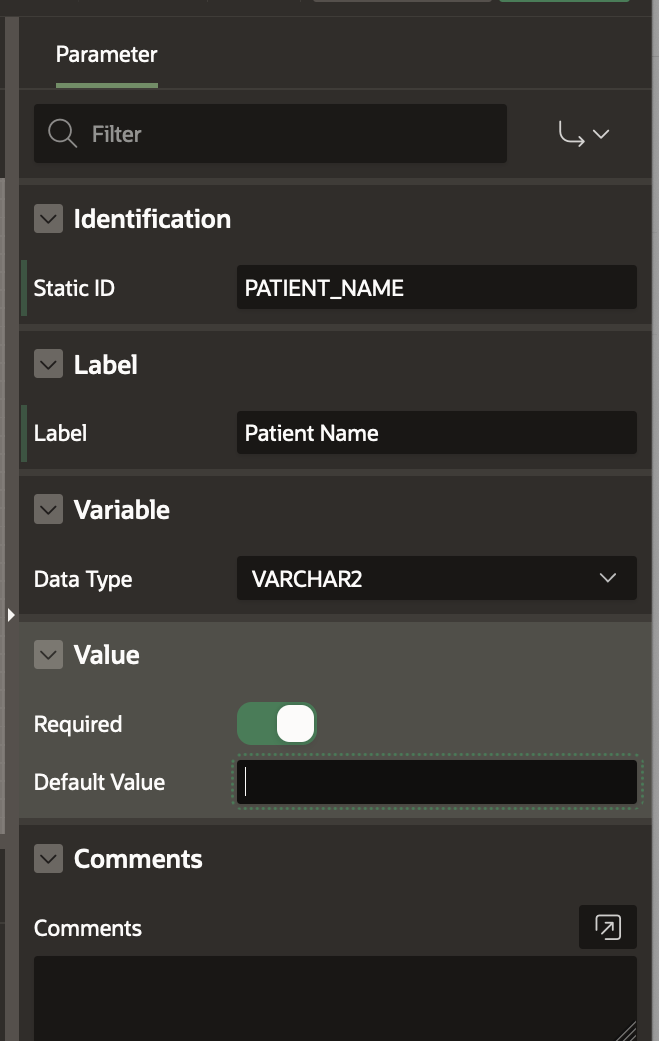Change Param Static ID