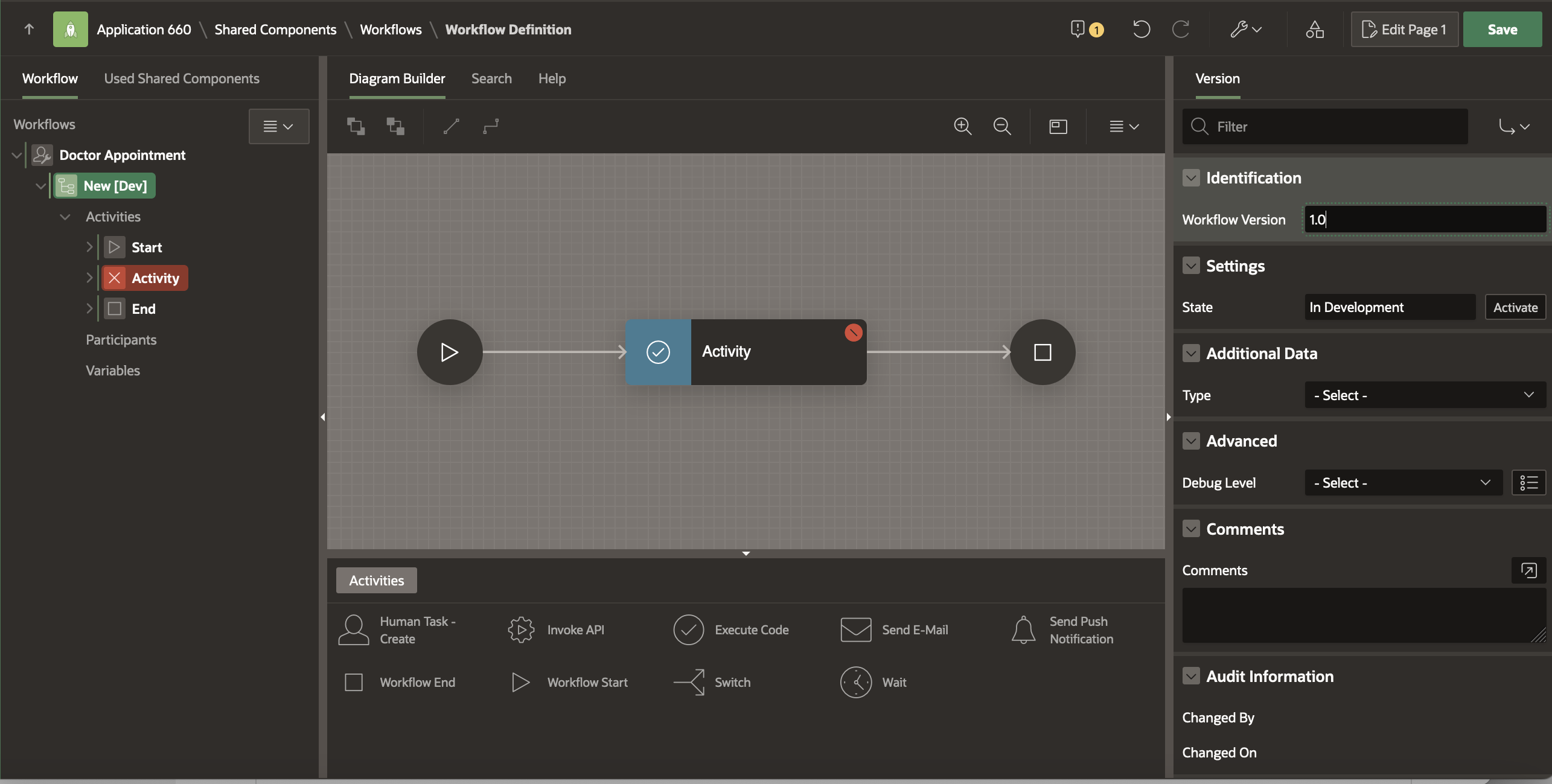 Change the Workflow Version