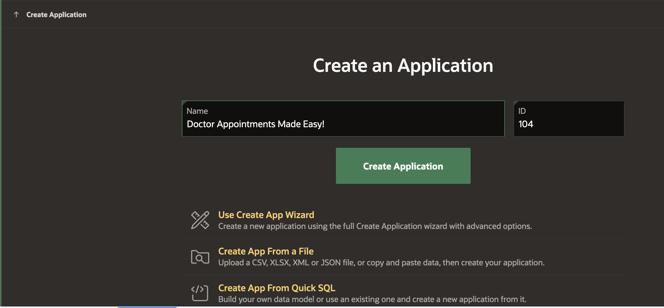 Create the Doctor Appointment Application