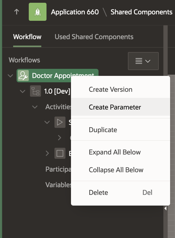 Create Parameter