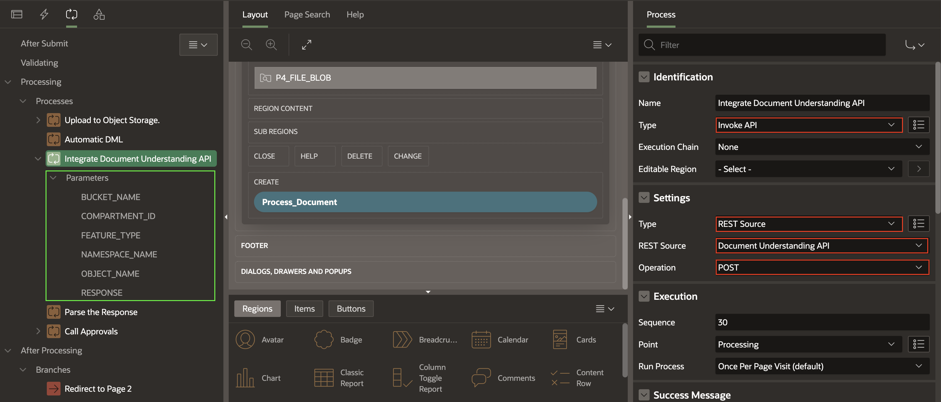 Invoke REST API through Page Process