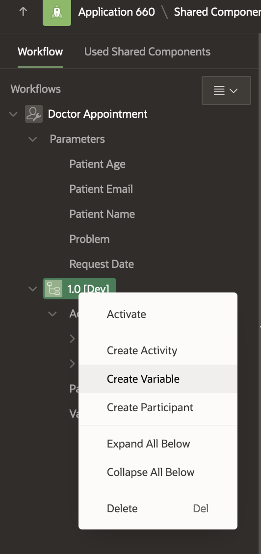 Create Variable