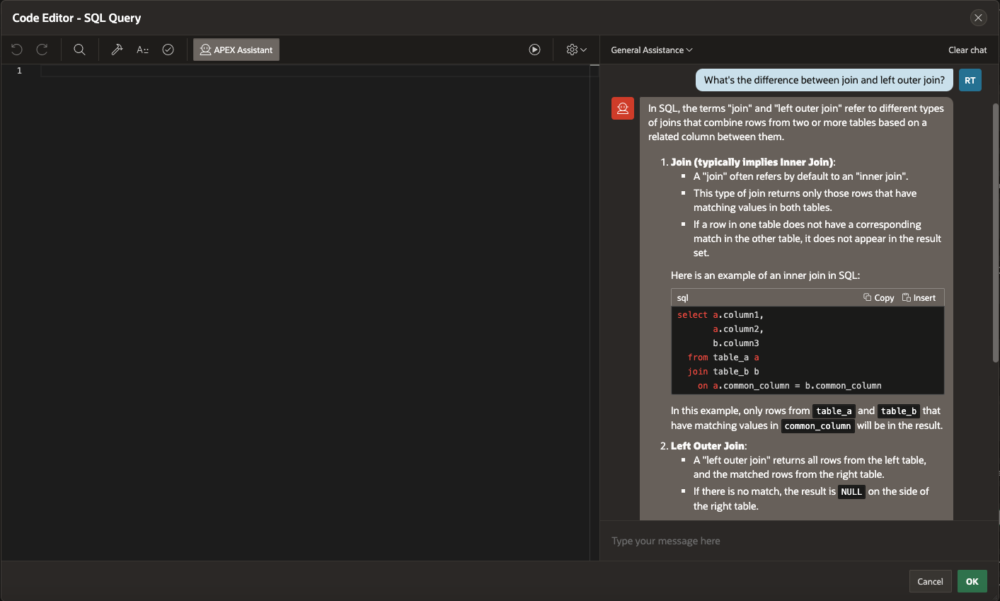 Query Assistance for SQL Joins