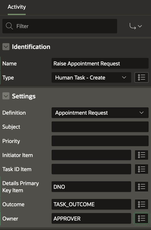 Approval task created