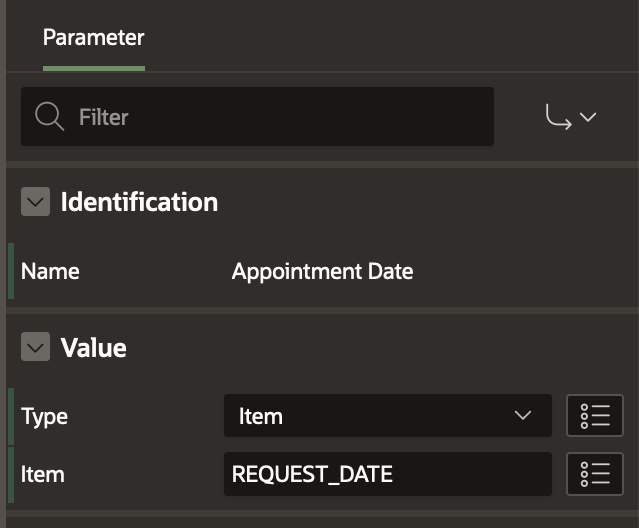 Raise Appointment Request Human Task Parameter