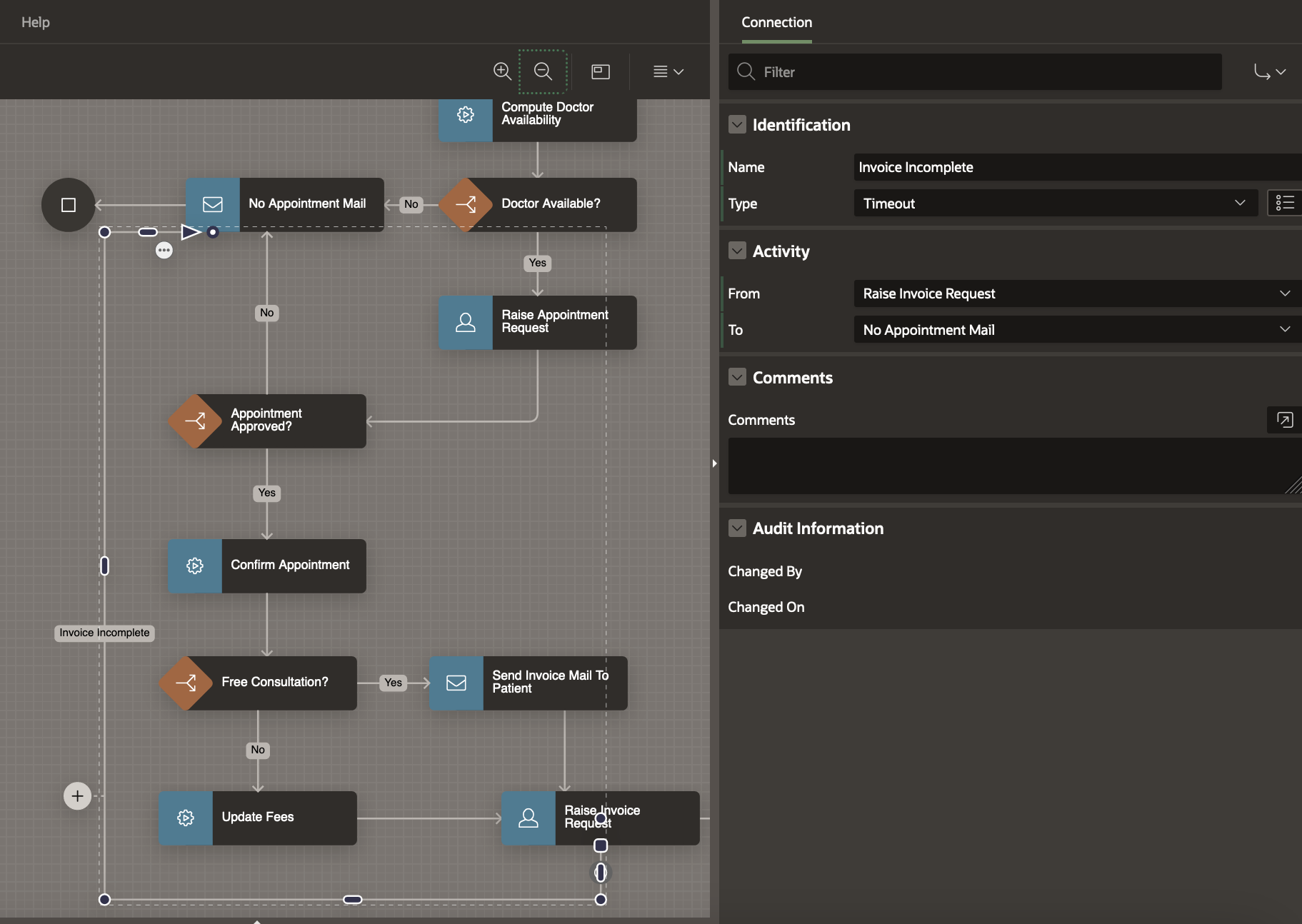 Timeout Connection for Invoice Request Activity