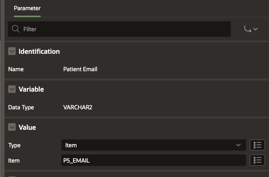 Patient Email WF Parameter