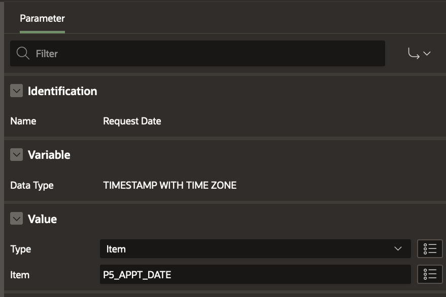 Request Date WF Parameter