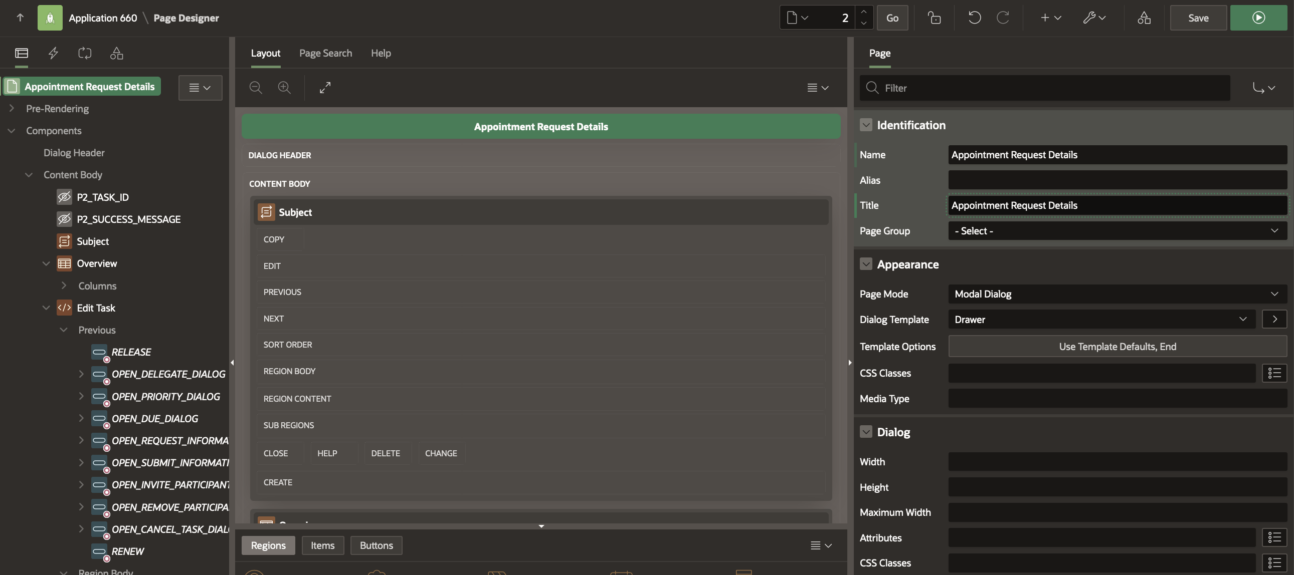 Appointment Request Details Page