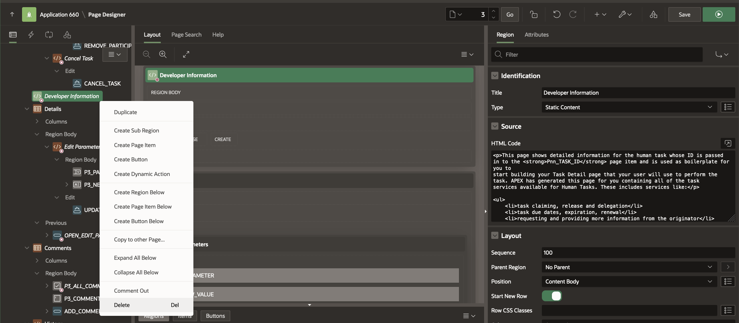 Invoice Request Task Details Page