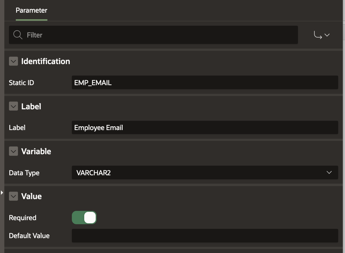 Employee Email Workflow Parameter
