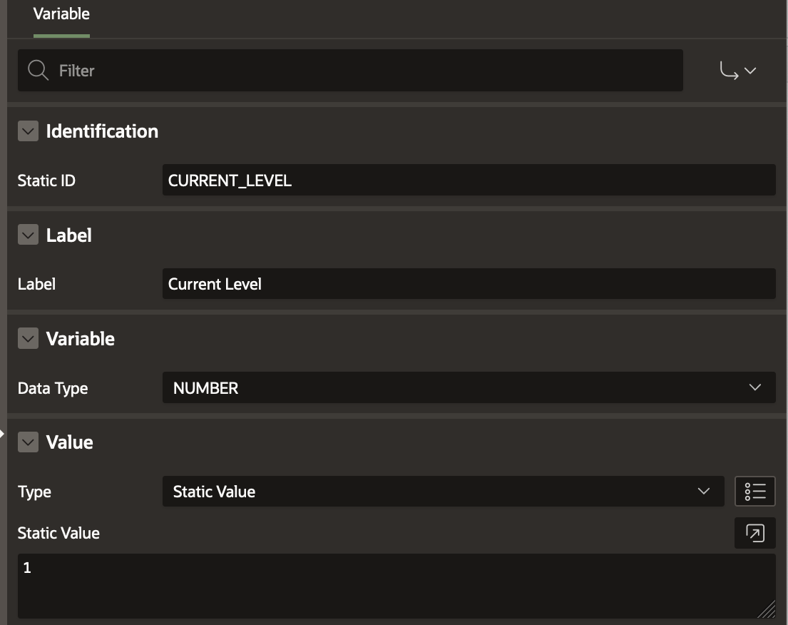 CURRENT_LEVEL Workflow Variable
