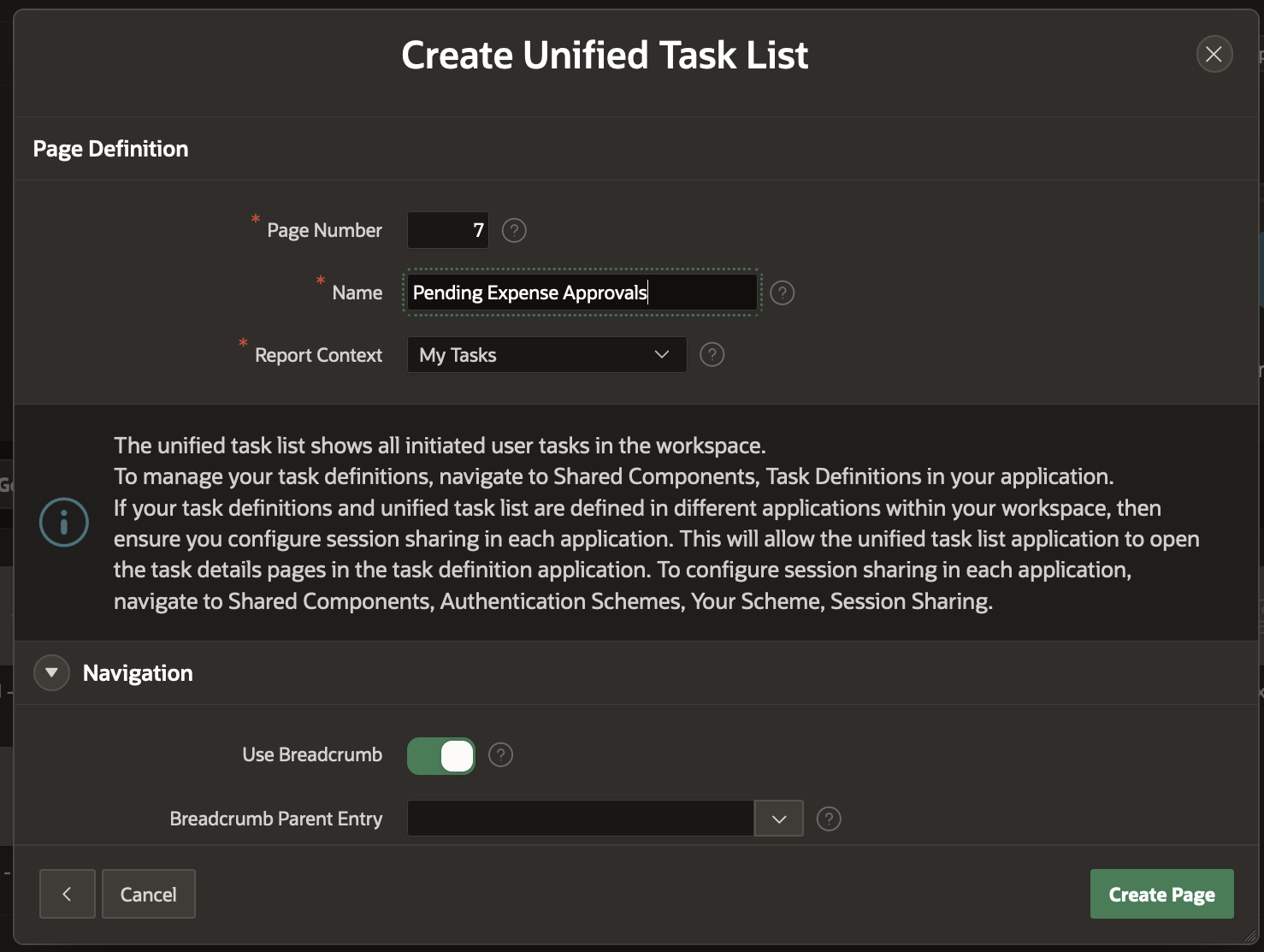 Pending Expense Approvals Unified Task List