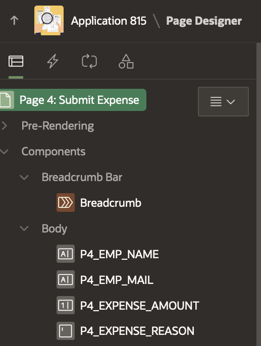 Submit Expense Page