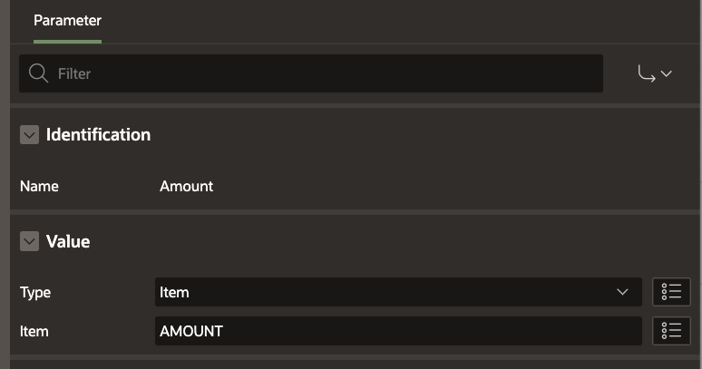 Amount Param