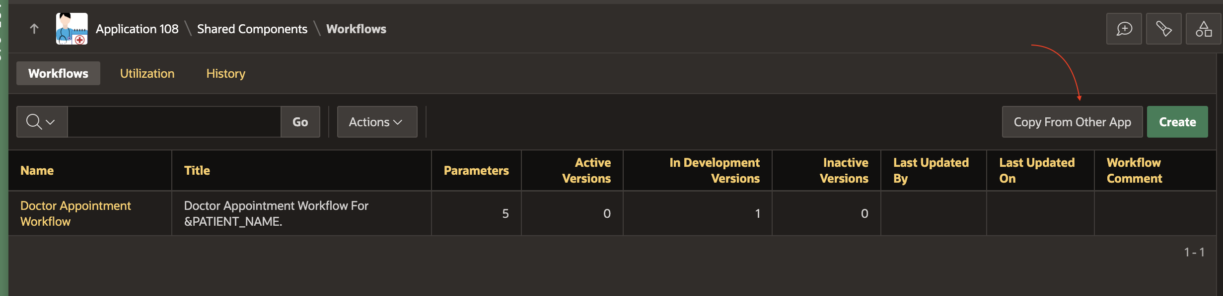 Copy Workflow from other App