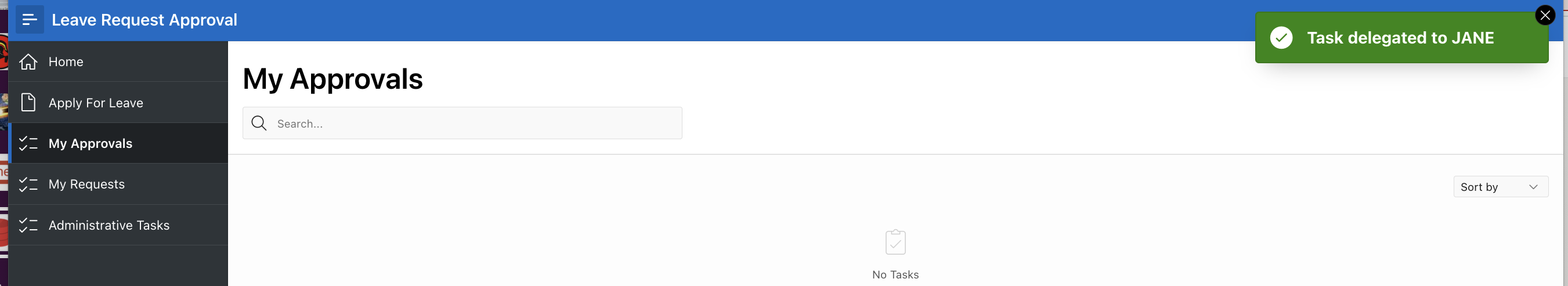 Task Delegated