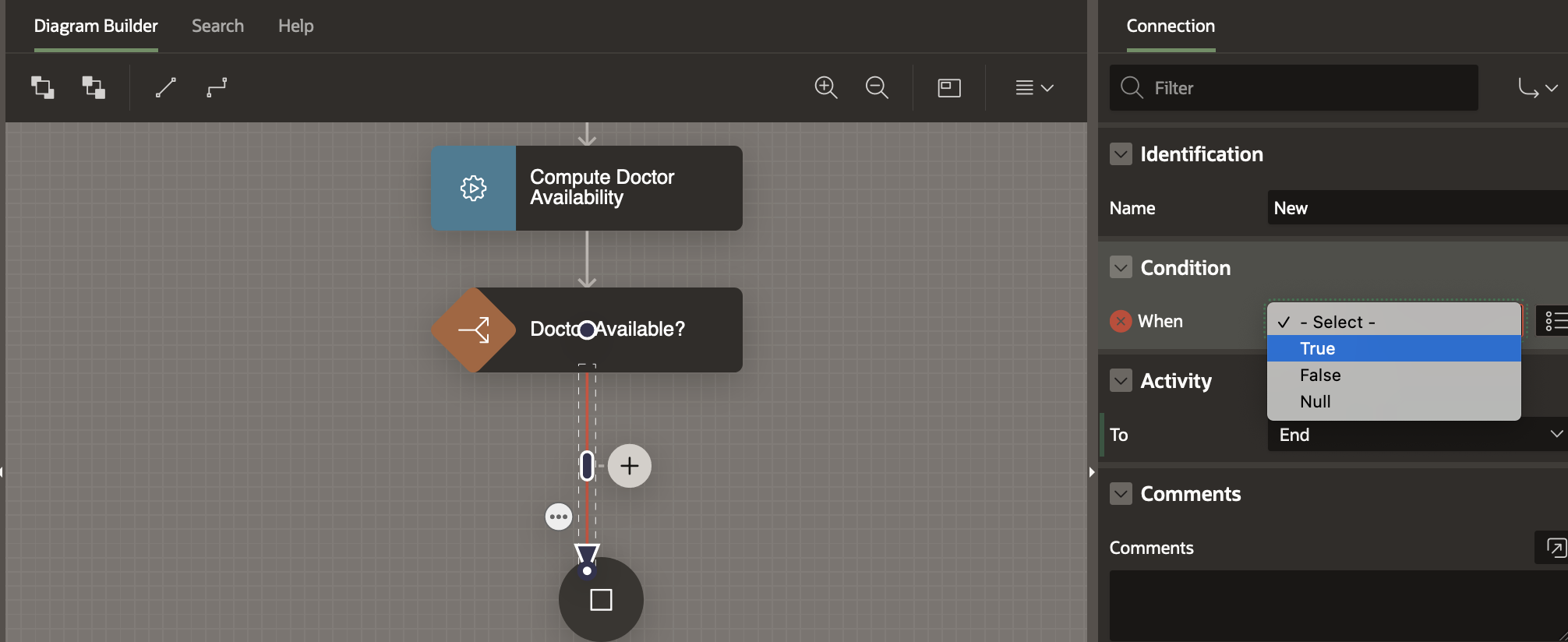 True Branch of Availability Check
