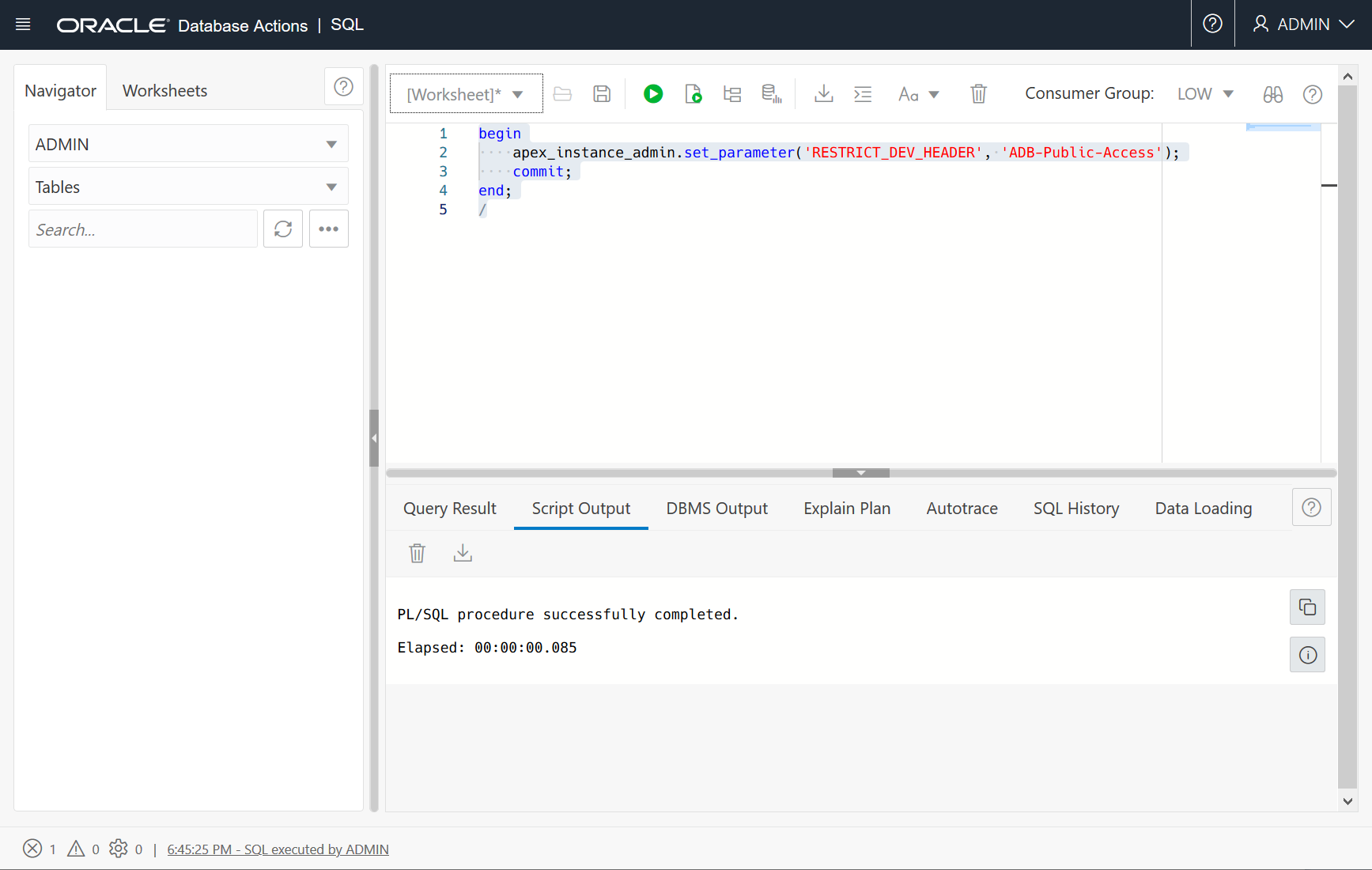 SQL Query Results