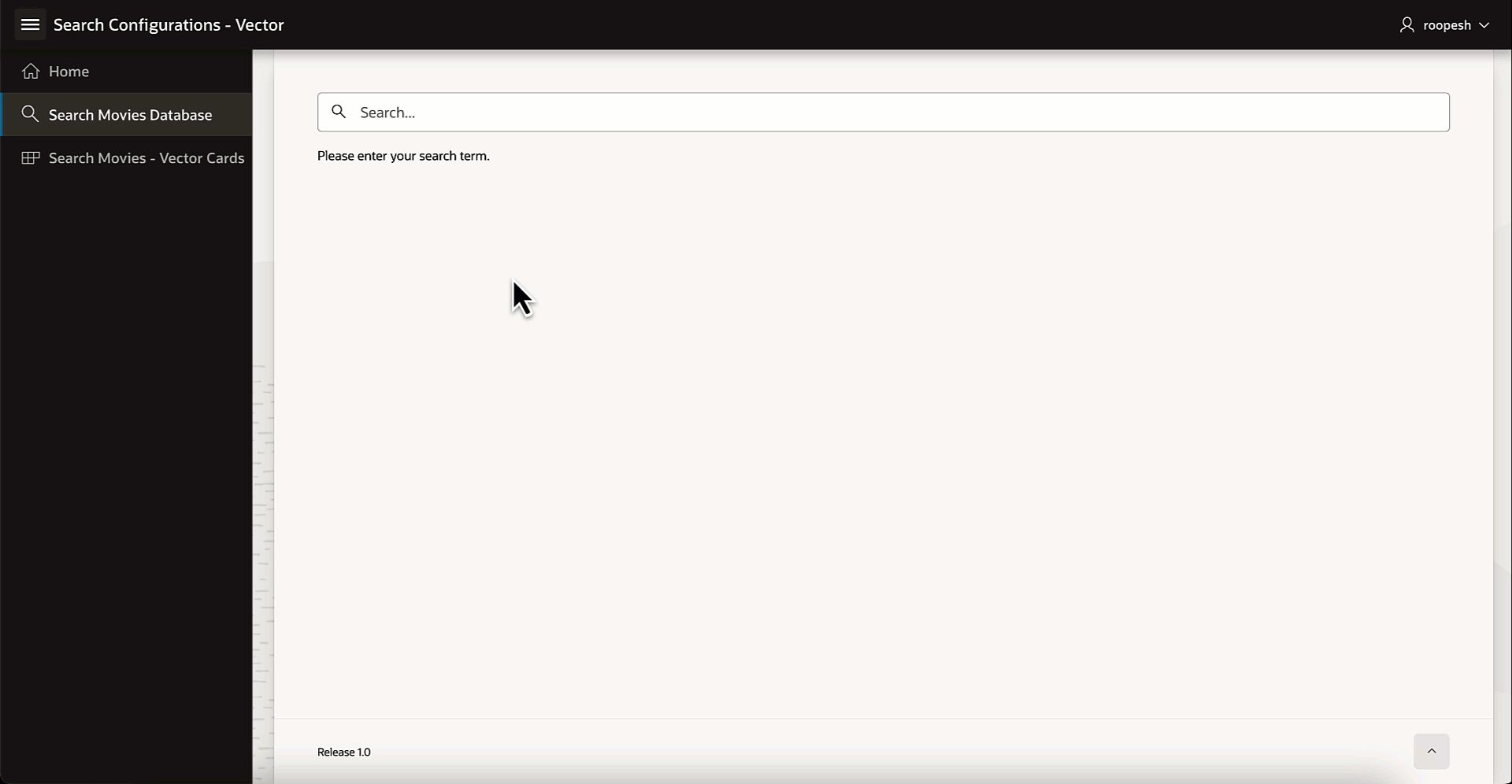 vector search page