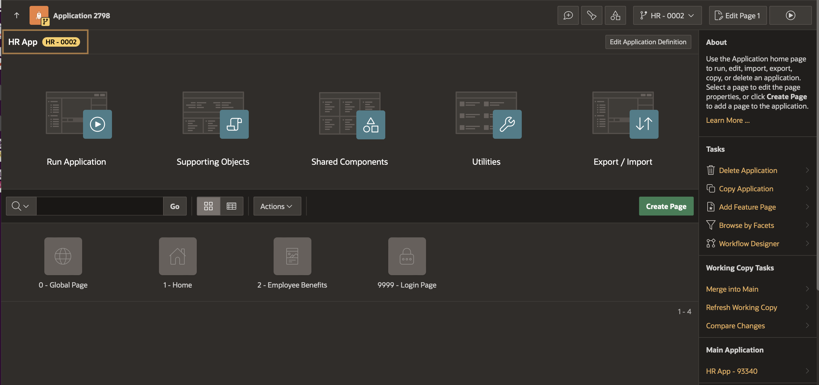 Create Working Copy