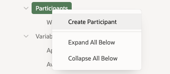Adding a new Participant for a Workflow Version