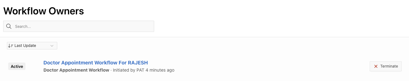 Workflow is Active again after the Workflow Owner retried the Faulted Workflow