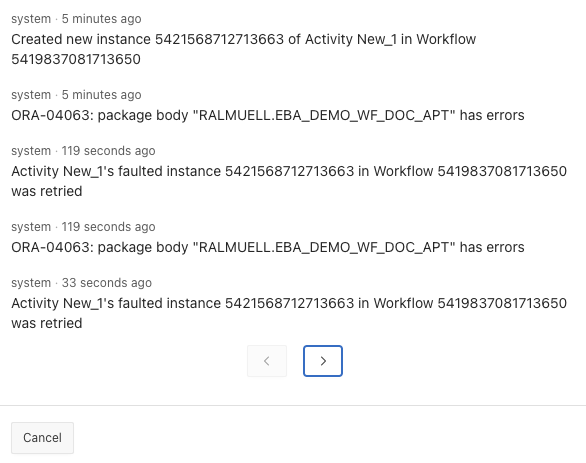 History of activity 'Compute Doctor Availability'
