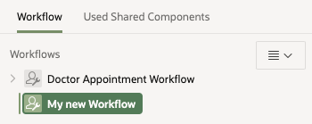 Newly created Workflow