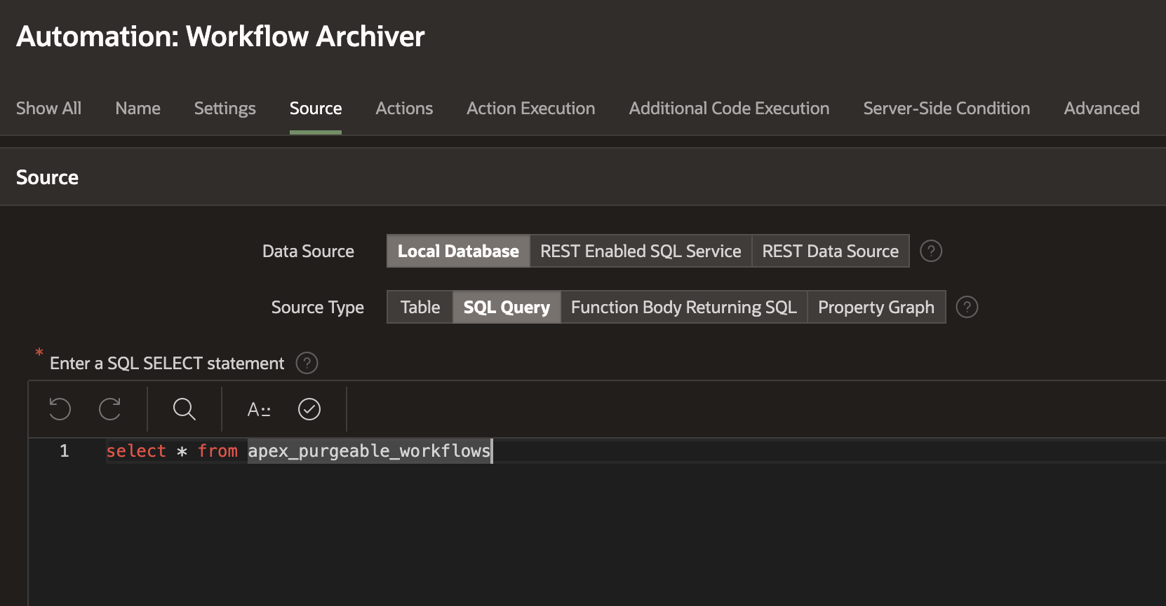 Workflow Archiver Automation Source
