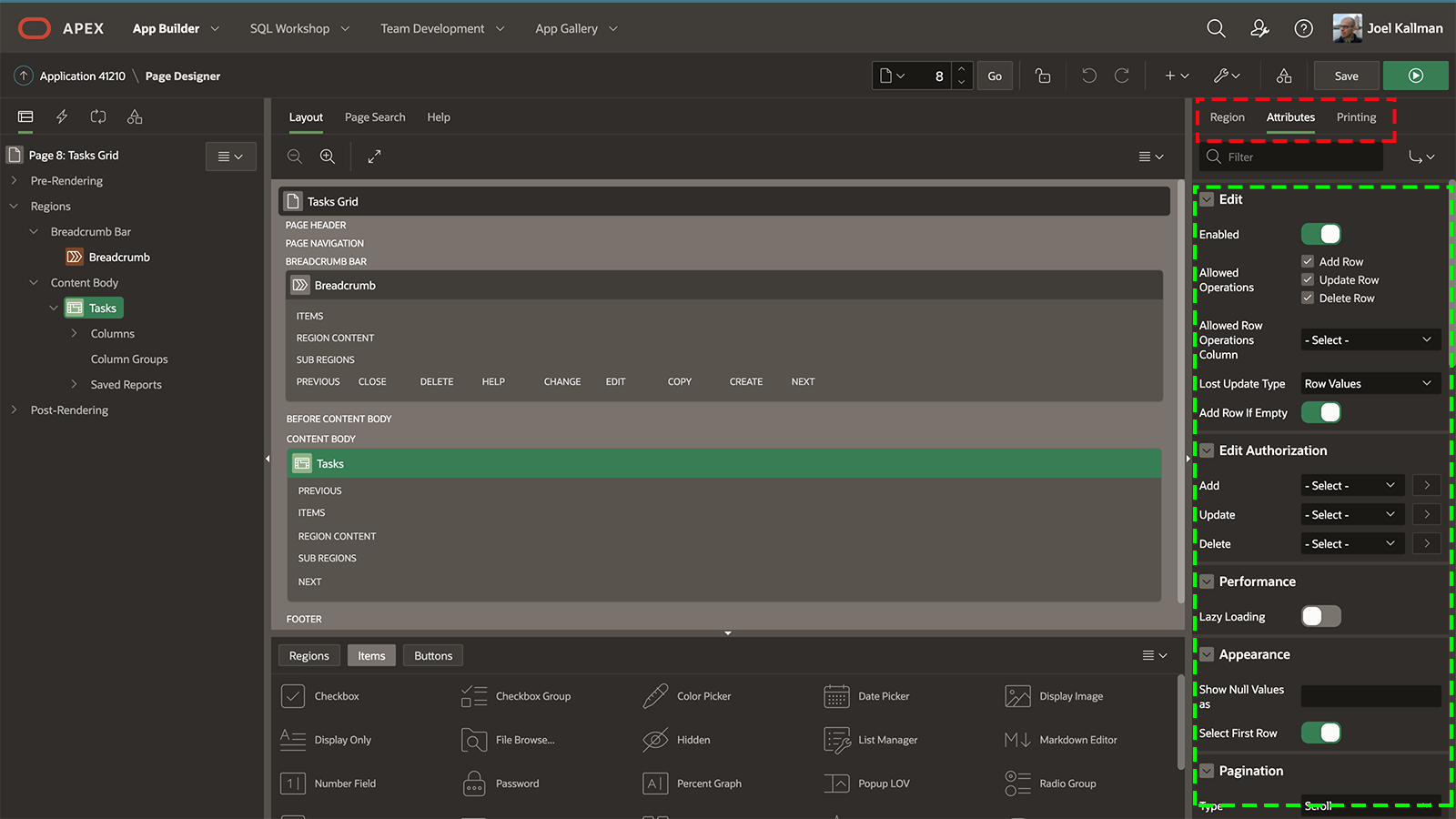 Page Designer in APEX 20.2
