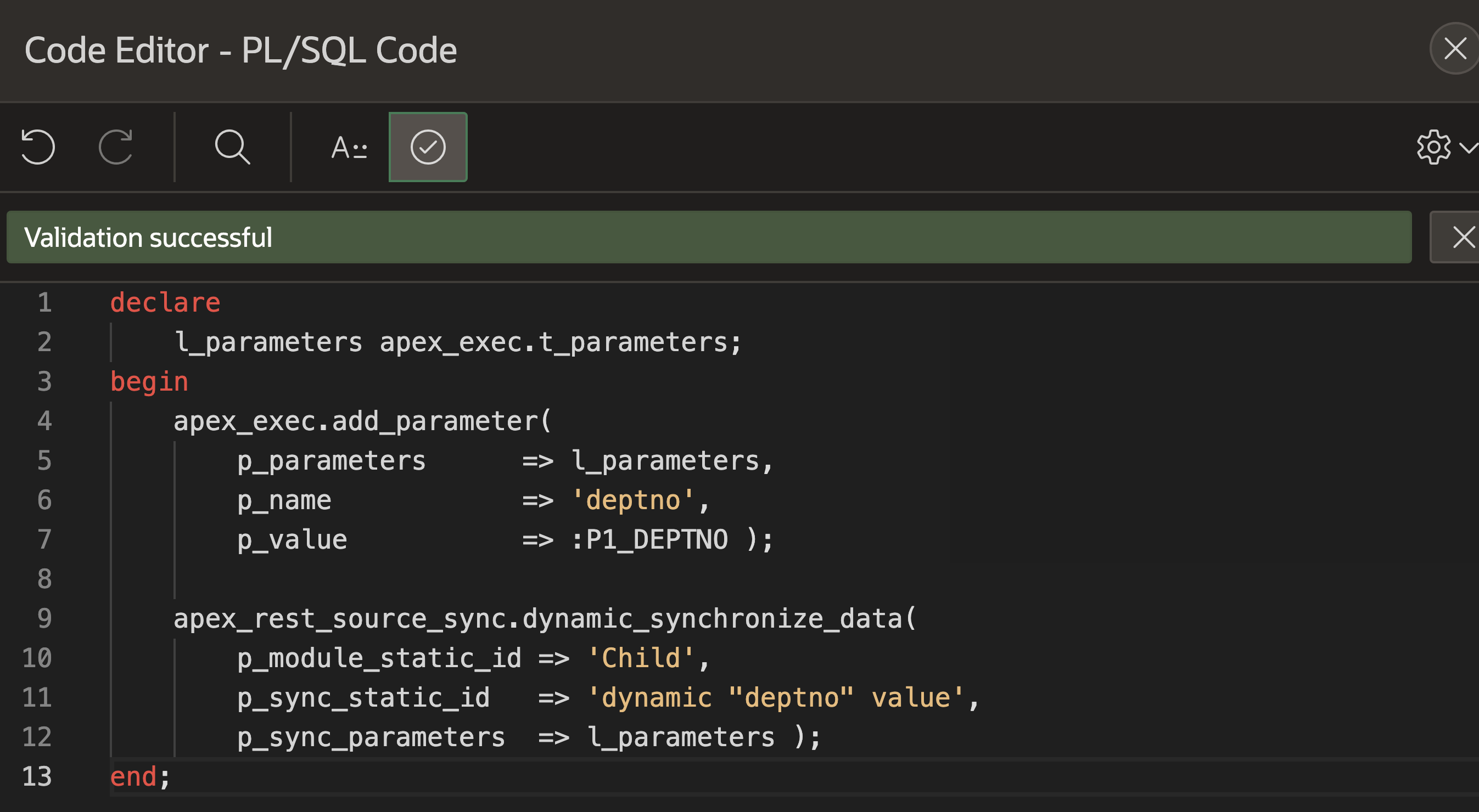 PL/SQL Page Process to synchronize data.