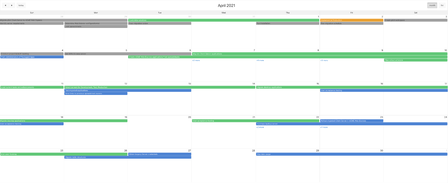 FullCalendar version 3
