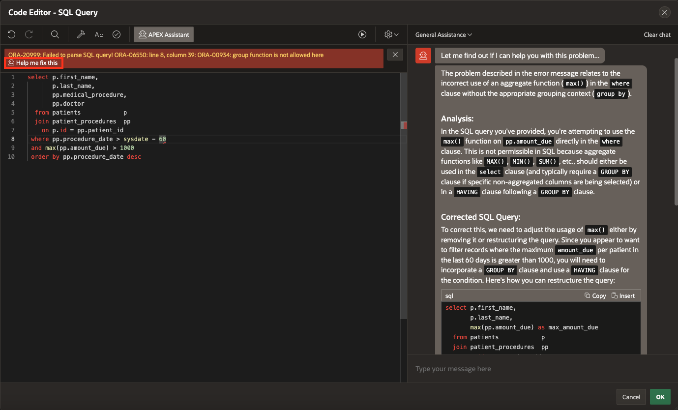 Fixing errors in code