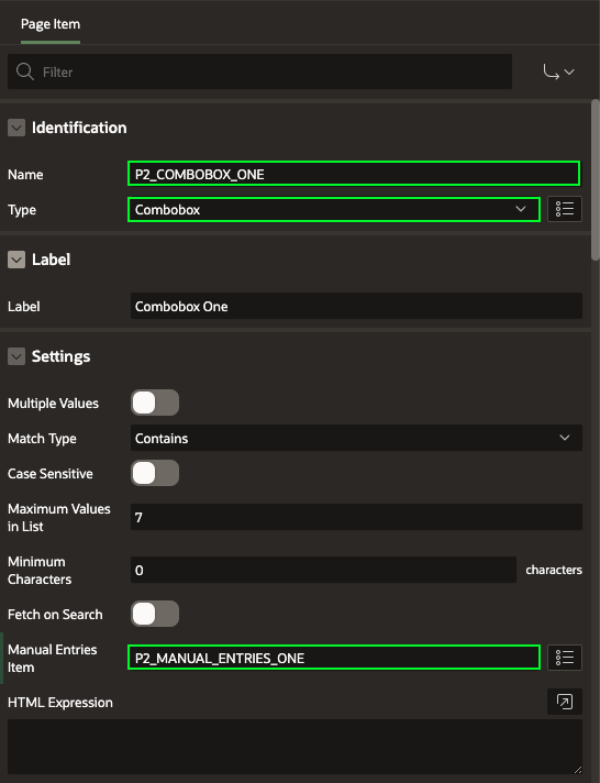 Combobox One Dev1