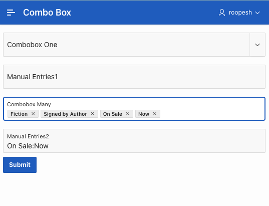 Combobox output 1