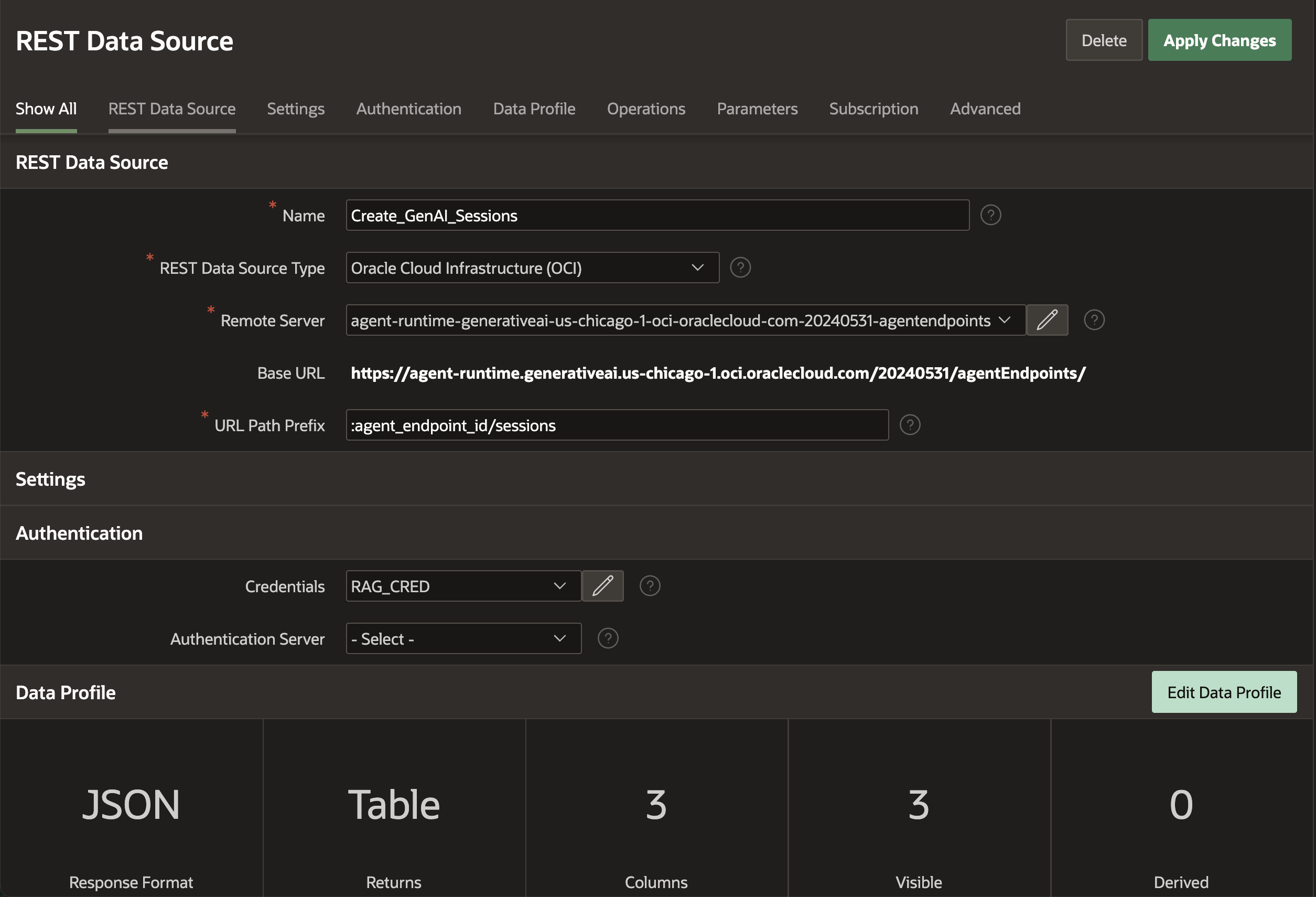 Create Agents Session API
