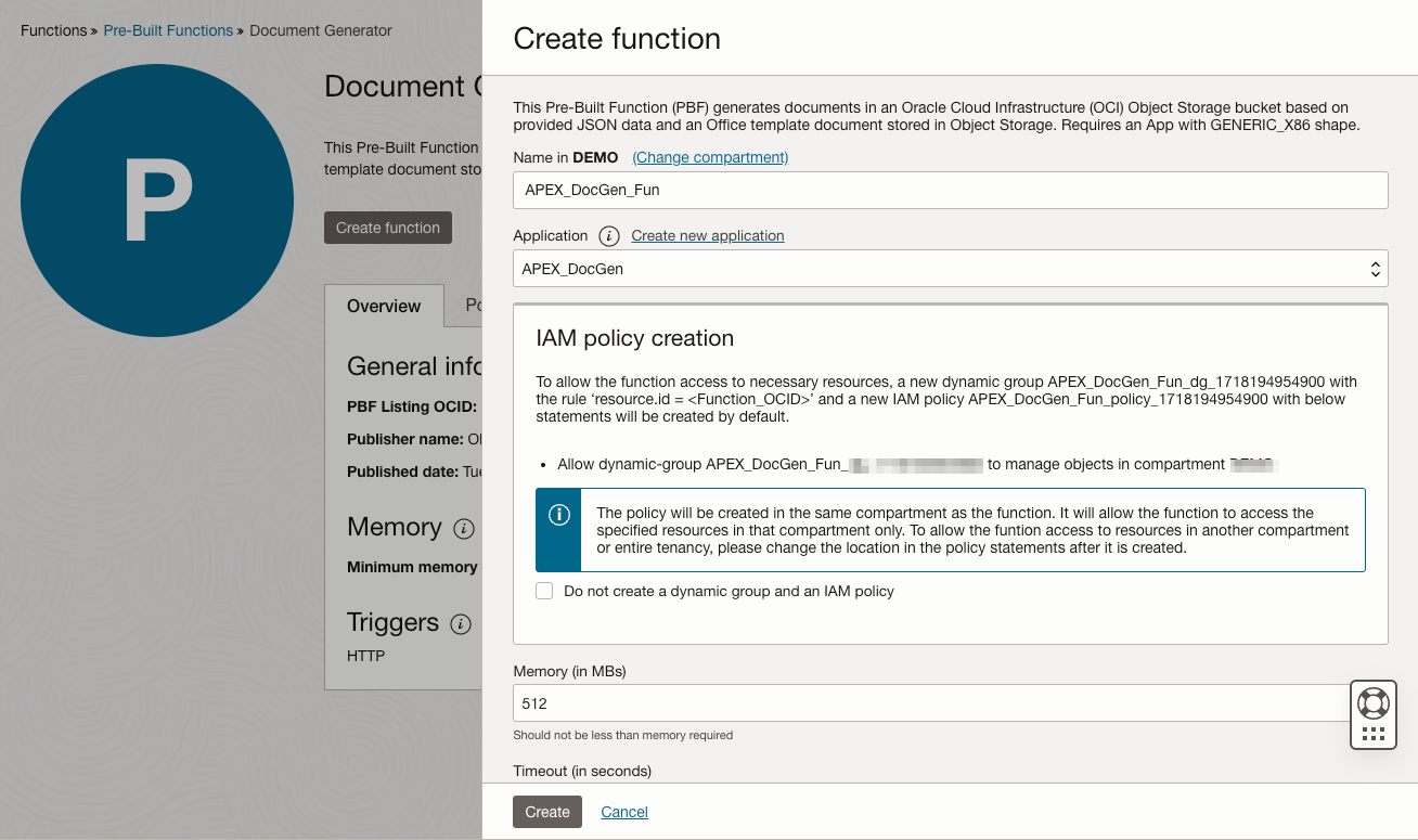 Create Doc Gen function