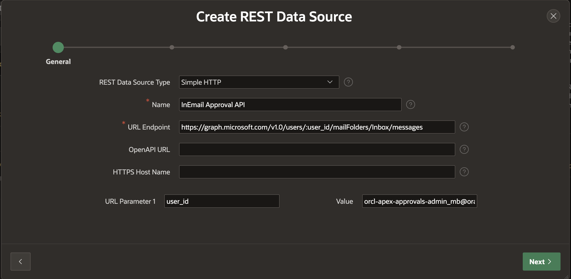 create simple HTTP REST Data Source