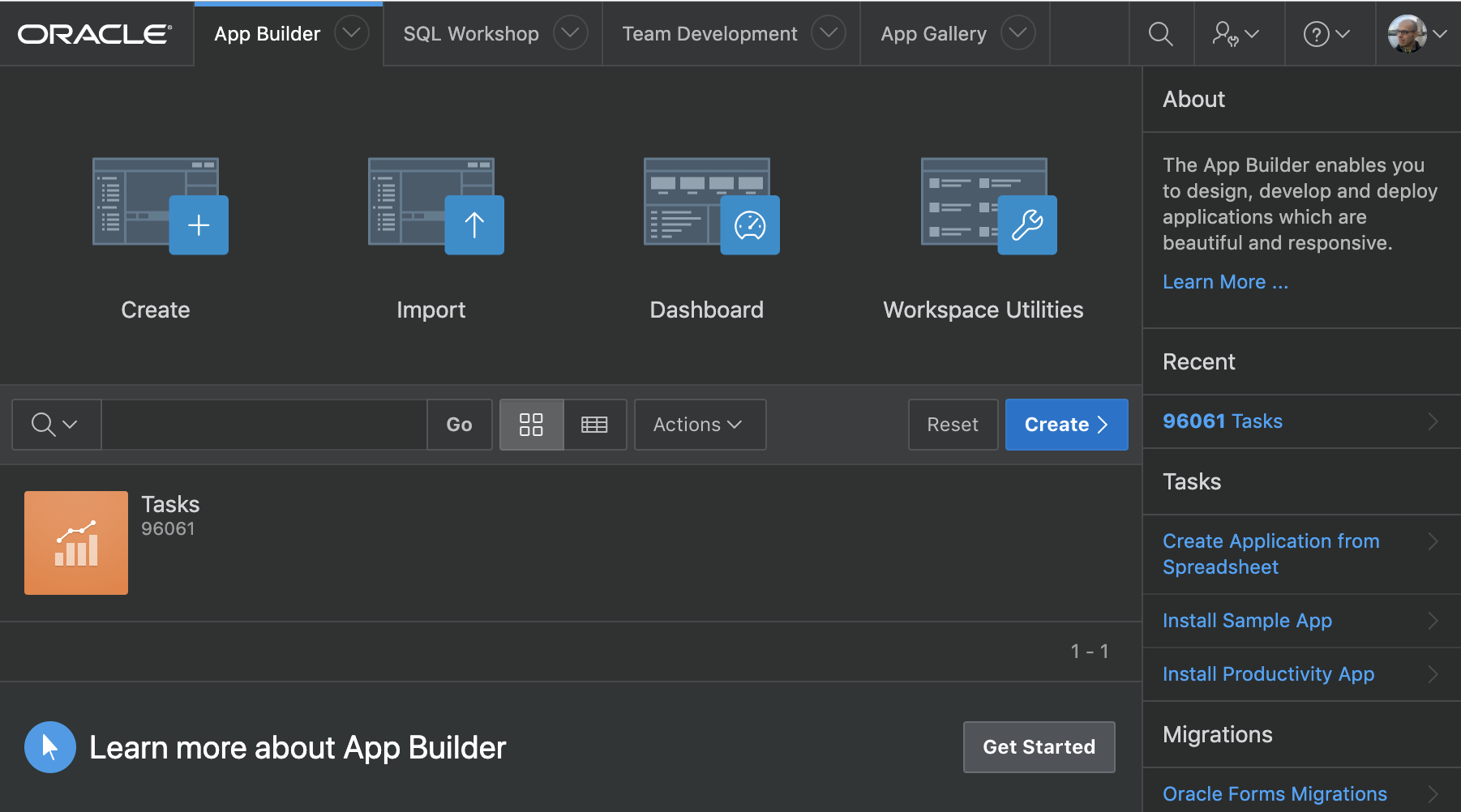 Dark Mode in Application Builder
