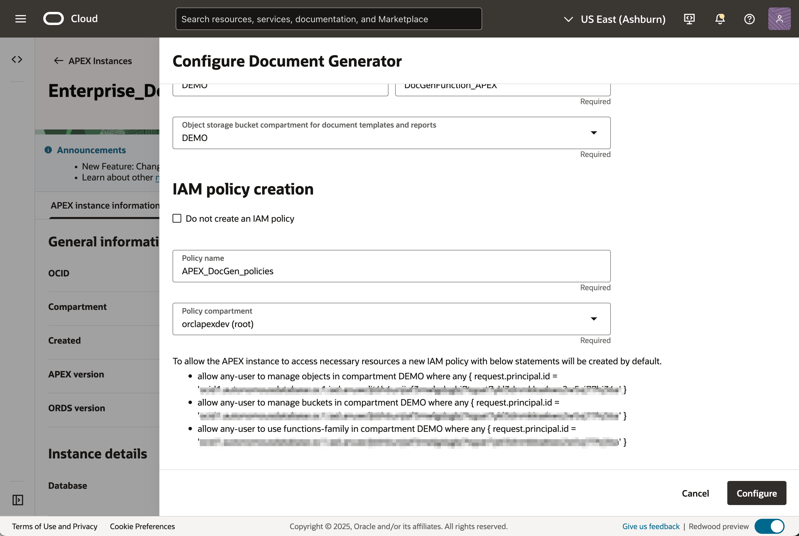 enter a name for policy