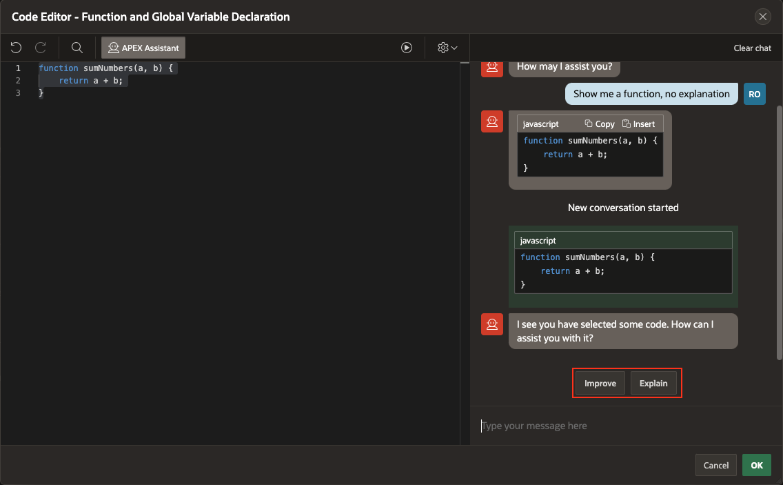 Explain the selection 2
