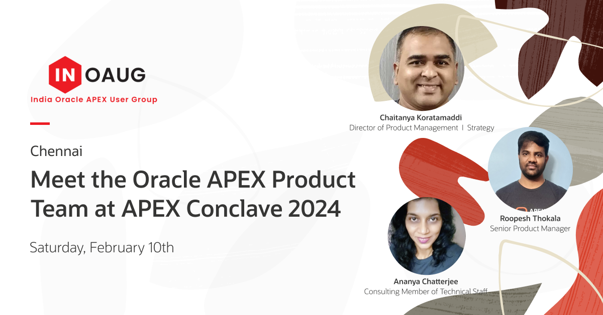 Meet the Oracle APEX Product Team