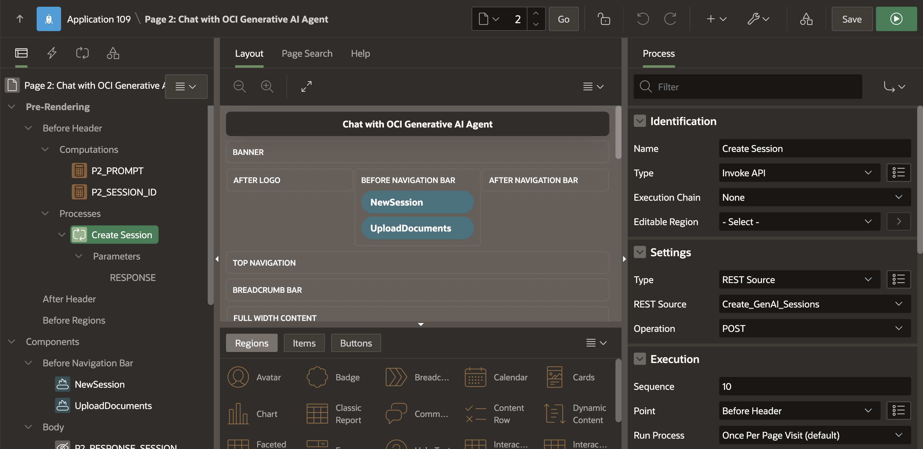 Invoke Sessions API BH