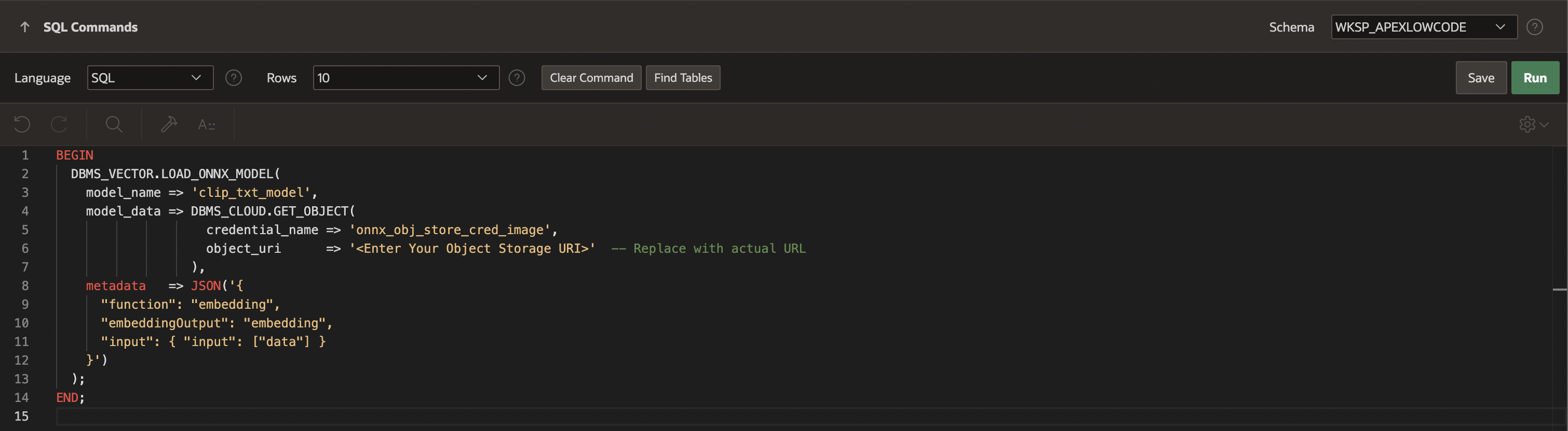 Load Text Model