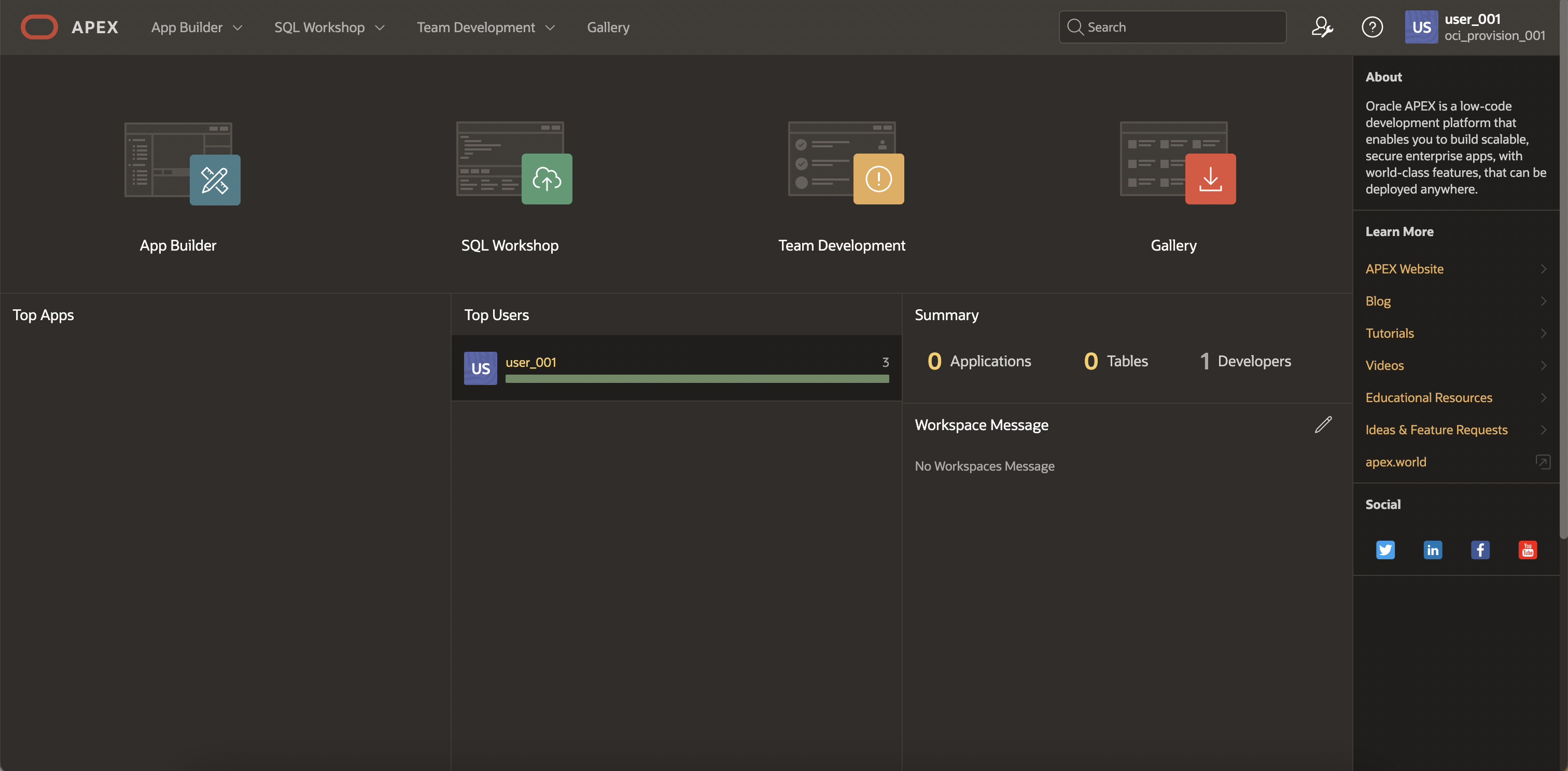 APEX App Builder
