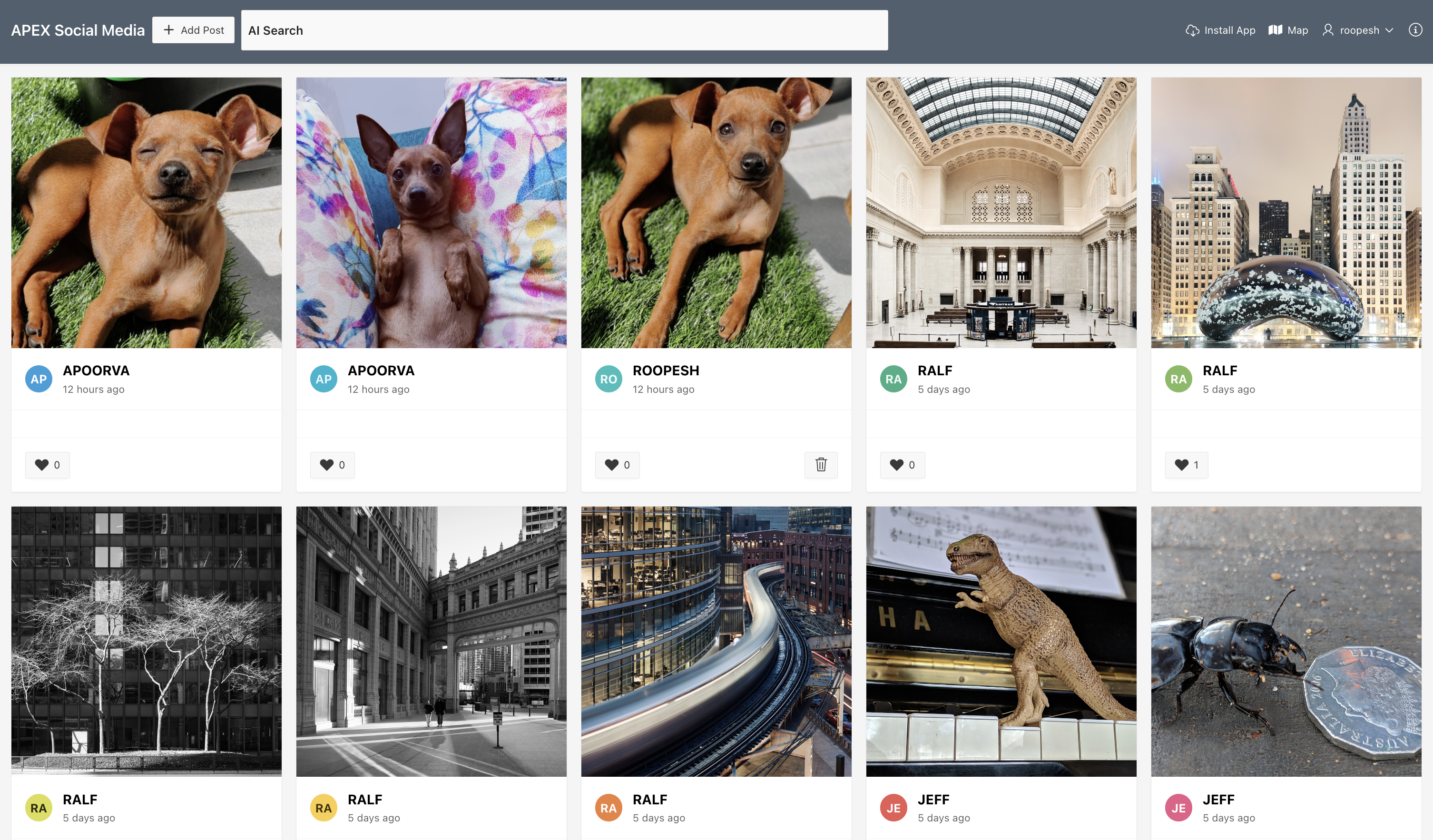 AI Enabled Social Media App screenshot