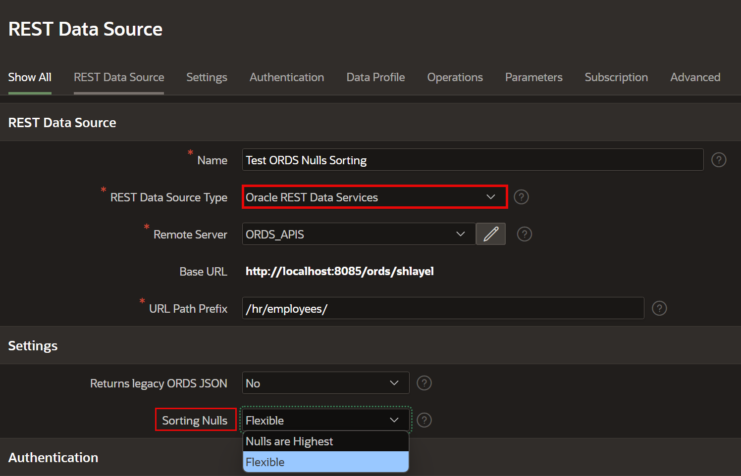 Soring Nulls - Flexible