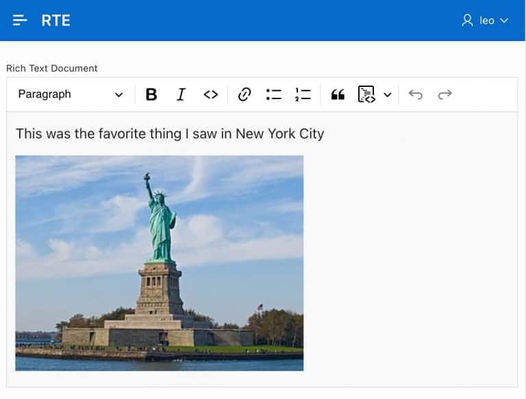 Supporting Images in Rich Text Editor Documents | apex