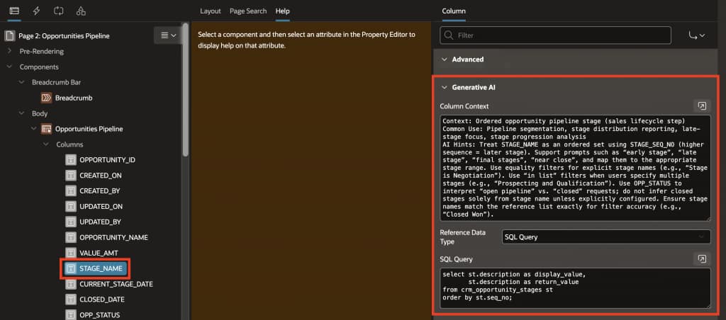 Fig 6: Generative AI Attributes (Column Level)